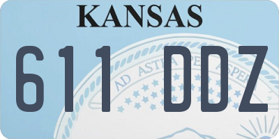 KS license plate 611DDZ