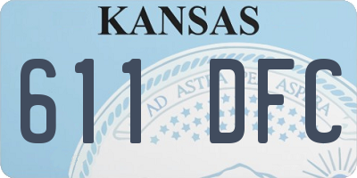 KS license plate 611DFC