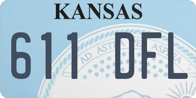KS license plate 611DFL