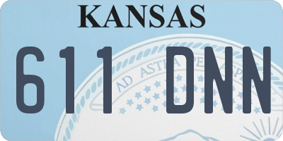 KS license plate 611DNN