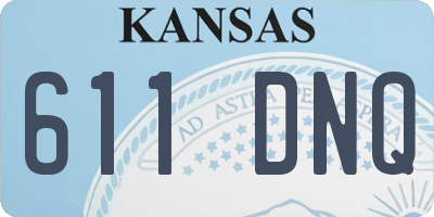 KS license plate 611DNQ