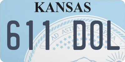 KS license plate 611DOL