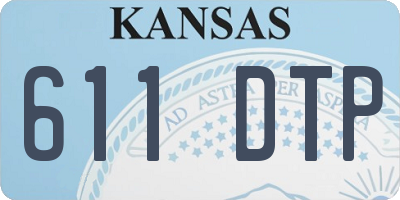 KS license plate 611DTP