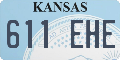 KS license plate 611EHE