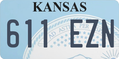 KS license plate 611EZN