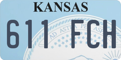 KS license plate 611FCH