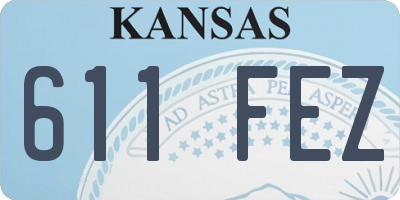 KS license plate 611FEZ