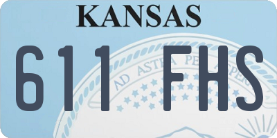 KS license plate 611FHS