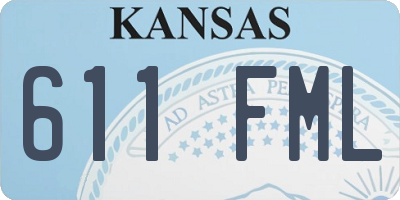 KS license plate 611FML