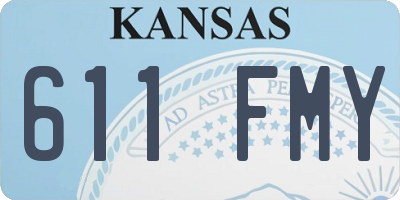 KS license plate 611FMY