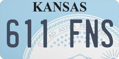 KS license plate 611FNS