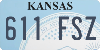 KS license plate 611FSZ