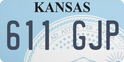 KS license plate 611GJP