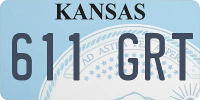 KS license plate 611GRT