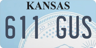 KS license plate 611GUS