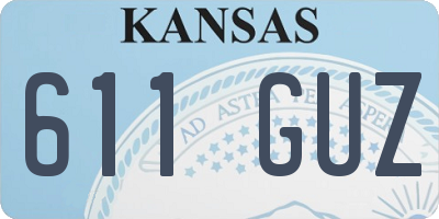 KS license plate 611GUZ