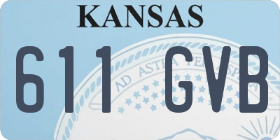 KS license plate 611GVB