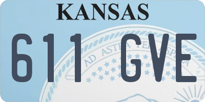 KS license plate 611GVE