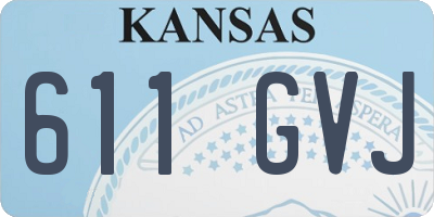 KS license plate 611GVJ