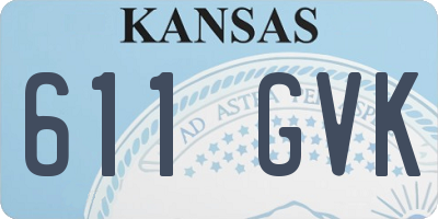 KS license plate 611GVK