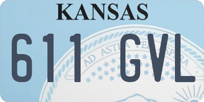 KS license plate 611GVL