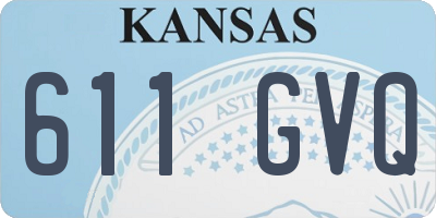 KS license plate 611GVQ