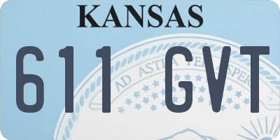 KS license plate 611GVT