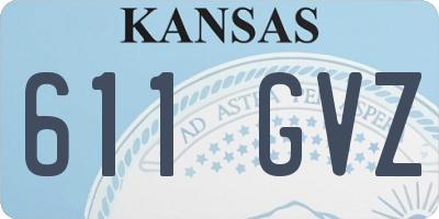 KS license plate 611GVZ