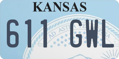 KS license plate 611GWL