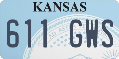 KS license plate 611GWS