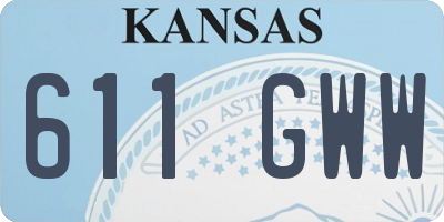 KS license plate 611GWW