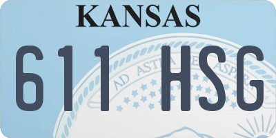 KS license plate 611HSG