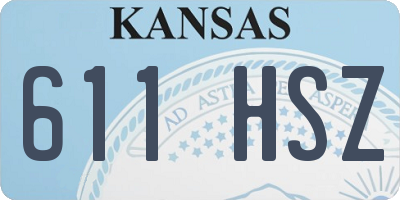 KS license plate 611HSZ