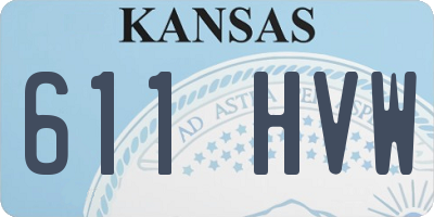 KS license plate 611HVW