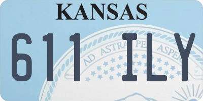 KS license plate 611ILY