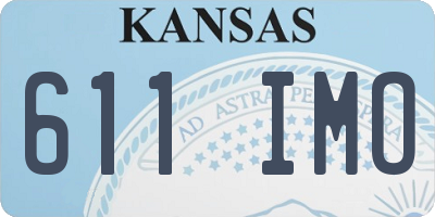 KS license plate 611IMO