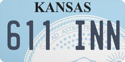 KS license plate 611INN