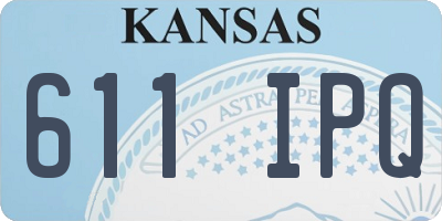 KS license plate 611IPQ