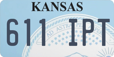 KS license plate 611IPT