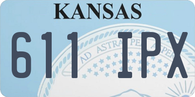 KS license plate 611IPX