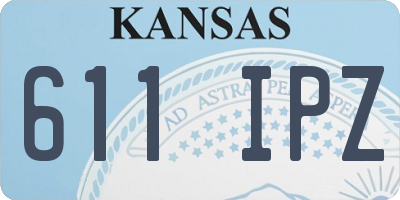 KS license plate 611IPZ
