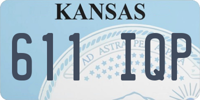 KS license plate 611IQP