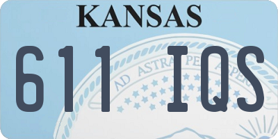 KS license plate 611IQS
