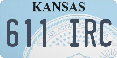 KS license plate 611IRC