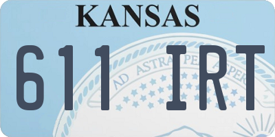 KS license plate 611IRT