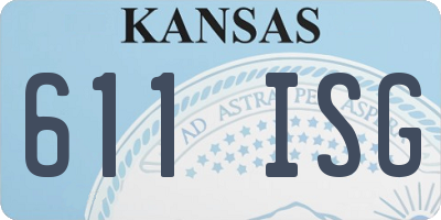 KS license plate 611ISG