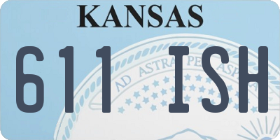 KS license plate 611ISH