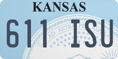 KS license plate 611ISU