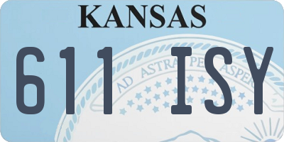 KS license plate 611ISY
