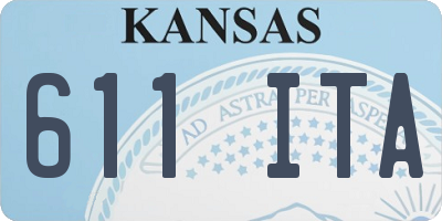 KS license plate 611ITA